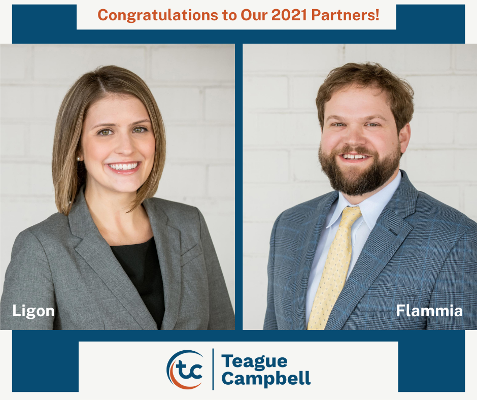 Teague Campbell Promotes Two Attorneys to Partner