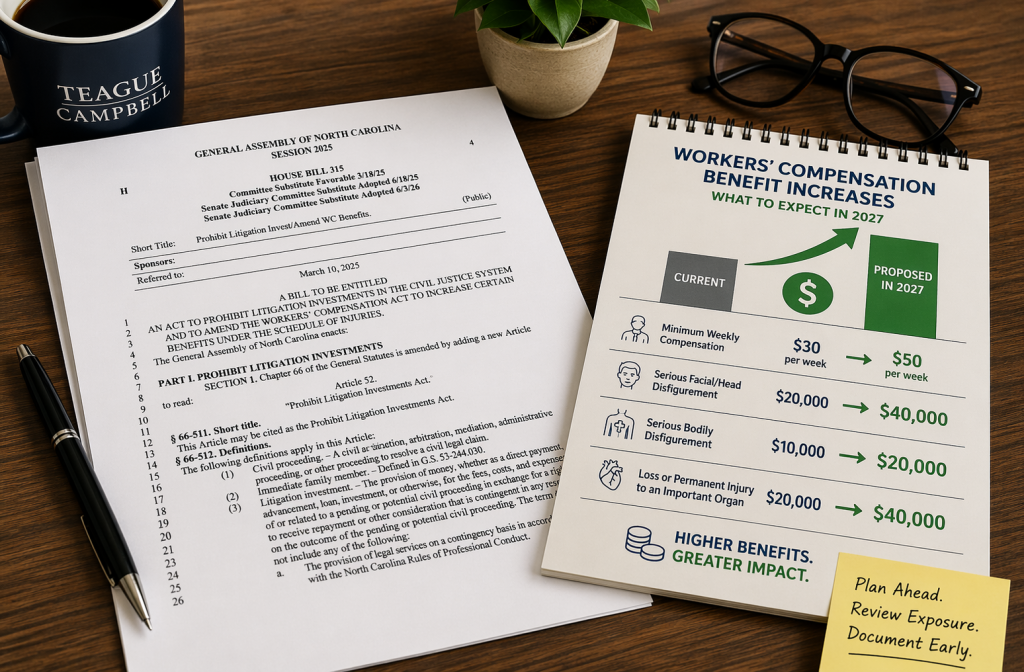 HB 315 - Workers’ Compensation Benefit Increases: What to Expect in 2027